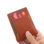 Factory wholesale slim card holder wallet genuine leather credit card holder rfid men card holder
