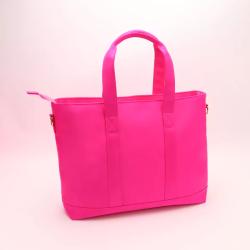 Women Fashion Hot Pink Large Capacity Shoulder Tote Handbag Waterproof Multi-function Nylon Travel Shoulder Women's Tote Bag