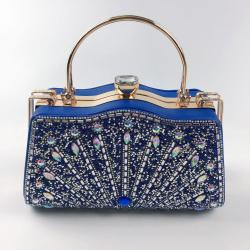 Ladies Wedding Evening Purse Diamond Hand Bag Rhinestone Purses Dinner Handbag Gold Evening bags For Women