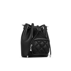 Wholesale Luxury Vegan Leather Handbags Fashion Women Drawstring Casual Bucket Bags