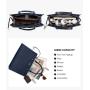 LOVEVOOK 2pcs/set Large PU Leather Work Tote Bags for Women Computer Briefcase Purse Shoulder Bag for Travel Fit 15.6 Laptop Bag