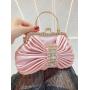 New handmade diamond studded bow dinner bag evening bags