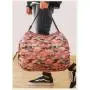 HR128 Camouflage Environmental Protection Storage Bags Polyester Folding Portable Reusable Shopping Bag Travel Grocery Tote Bag