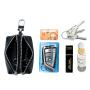 Hot selling women leather keychain wallet coin purse rfid women's leather wallet zipper coin purse