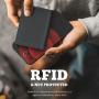 Custom RFID Blocking Pop Up Card Case Stylish Mens Wallet with Quick Access Man wallet metal card holder