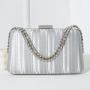 New Ladies Evening Bag Diamond Handbags Women Banquet Dinner Clutch Bag Chain Small Square Bag