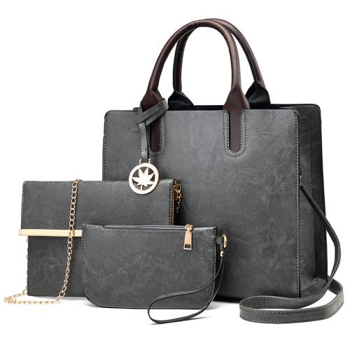 High quality wholesale custom logo 3 in 1 set crossbody bag popular PU leather ladies tote bags 2023 women shoulder handbag set