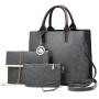 High quality wholesale custom logo 3 in 1 set crossbody bag popular PU leather ladies tote bags 2023 women shoulder handbag set