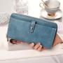 2024 Long Purse PU Leather Wallet Large Capacity Card Holder Zipper Wallets for Women