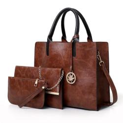 China Supplier Bolsos Set 3 PCS Women's Shoulder Tote Bag Handbag Bags For Women