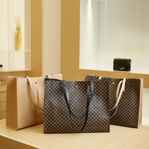 Wholesale Customized Logo Ladies Shoulder Handbag Big Capacity PU Leather Hand Tote Bags For Women