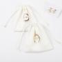 Reusable Luxury Microfiber Suede Drawstring Dust Jewelry Packing Perfume Bag Gold Stamping Small Cosmetic Bag
