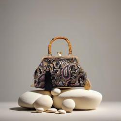 Handheld embroidered high-end classic evening bag