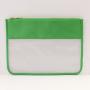 US Warehouse Waterproof Nylon Top Clear Window Flat Zipper Makeup Pouch Women Men Toiletry Cosmetic Bag Transparent PVC Bag