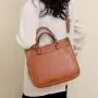 Large Capacity Classical PU Leather Tote Bags Women Handbags Ladies Shoulder Bag Leather Sling Cross Body Tote Hand Bag