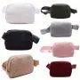 New Fashion Wholesale Stock Women Chest Bag Girls Crossbody Cute Belt Sports Bag Winter Soft Teddy Fanny Pack
