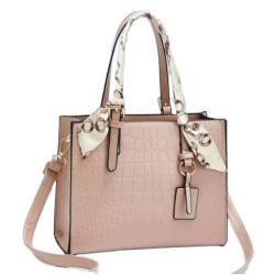 Simple Elegant PU Ladies Handbag Tassel Chain Decoration New Crossbody Bag Spring Summer Winter-Casual Life Crocodile Design