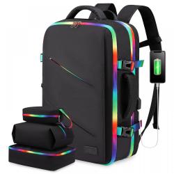 LOVEVOOK 2022 Carry on Backpack Waterproof 40L Anti-Theft travel bags large 17inch men women laptop travel backpacks with USB
