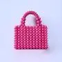 Wholesale Luxury Ladies Evening Handbags Pearl Beaded Tote Bags Girls Wedding Party Pearl Basket Bag Clutch Purse
