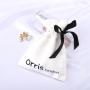 Custom Logo Printing Single String Cotton Flannel Gift Cosmetic Storage Bag Drawstring Dust Flannel Jewelry Pouch