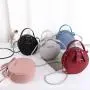 Hot Sale Litchi Pattern Small Round Bag Ladies Handbags 2023 PU Leather Small Shoulder Crossbody Bag Wholesale Factory