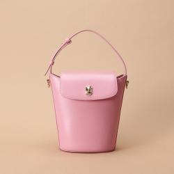 Customized Logo PU Leather Handbag High Quality Fabric Tote Bag Crossbody Fashion Cylinder Bucket Bag