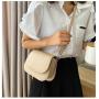 ZR285 Women's Crossbody Saddle Bag 2023 New Girl Summer Simple Solid Color Fashion Trend Fashionable One Shoulder Bag