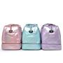 Wholesale High Quality Waterproof Fashion Colorful Shiny Travel Luggage Weekend Duffel Bag Sparkling Yoga Gym Bag