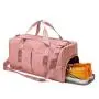 source manufacturer custom women gym sport duffle bag carry on tote overnight travel weekend bag with shoe compartment