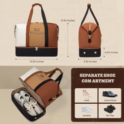 LOVEVOOK Custom Waterproof Travel Duffle Bag With Shoe Compartment & wet pocket High Quality Overnight Bag Weekender Fitness bag