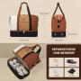 LOVEVOOK Custom Waterproof Travel Duffle Bag With Shoe Compartment & wet pocket High Quality Overnight Bag Weekender Fitness bag