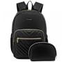 LOVEVOOK 2022 Women Quilted Travel Laptop Backpack 15.6 Inch Potable PU Backpacks Book Bag For School College Work Business Trip