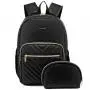 LOVEVOOK 2022 Women Quilted Travel Laptop Backpack 15.6 Inch Potable PU Backpacks Book Bag For School College Work Business Trip
