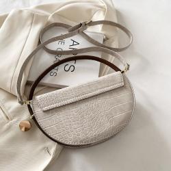 New Design Bag Fashion Hot Sell Round Pu Leather Handbags Woman Bags Pure Color Luxury Women Bag Handbag WF2208013
