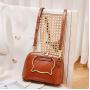 2024 Custom Genuine Leather Shell Bag Handbag For Women Luxury With Cat Metal Handle