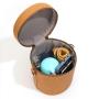 2024 Wholesale Real Genuine Leather Bucket Bag Handbag For Women With Wooden Handle