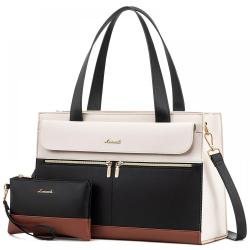 2023 LOVEVOOK New style 2pcs fashion casual  Leather shoulder bags Women briefcase ladies handbags and purses laptop tote bags
