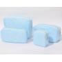 RTS 18 Color Available Women Make Up Vanity Bag Zipper Pouch Customized Bright Waterproof Nylon Pouch Bag Cosmetic