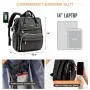 LOVEVOOK 2023 new arrival PU leather fashion retro backpack purse for women mini 12.5in 14in travel work school laptop backpacks