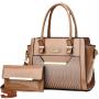 2 Pieces Set Bags for women Casual Large Capacity Handbag Bright Leather Fashionable Mother Bag Portable Ladies