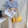 Korean Female Chic Single Shoulder Bag Handbags Fashion Retro Tote Bag Horizontal Rectangular Small Square Bag