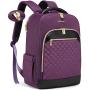 Fashion Quilted waterproof 15.6 17in smart laptop backpack with USB Port business school bag custom anti theft laptop backpack