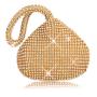 CCF653 High End Evening Messenger Clutch Bag PU Diamonds Love Heart Evening Bags Luxury Handbags For Party  Clutch Purses