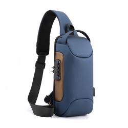WTB029 New Fashion Waterproof Chest Bag USB Men Crossbody Sling Bag Men Crossbody Shoulder Bag with USB Luxury