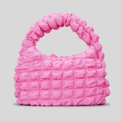 2024 Custom Quilted Wrinkle Shoulder Hobo Bag For Women Dumpling Design