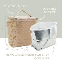 Large Insulated Lunch Bag for Women Men Leakproof Lunch Tote Cooler Bag for Work Travel Adult Thermal Lunch Bags