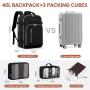 LOVEVOOK 4pcs Fashion Lightweight Smart Travel Backpack Bags For Business Travelling Waterproof Laptop Backpack Mochilas Unisex