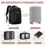 LOVEVOOK 4pcs Fashion Lightweight Smart Travel Backpack Bags For Business Travelling Waterproof Laptop Backpack Mochilas Unisex