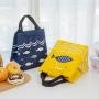 Gelory Cartoon oxford cloth insulation cooler bag student lunch box lunch box bag outdoor function fresh keeping insulation bag