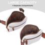 Custom Luxury Designer PU Leather Durable Mini Sports Bum Fanny Pack Waist Belt Bag With Adjustable Strap